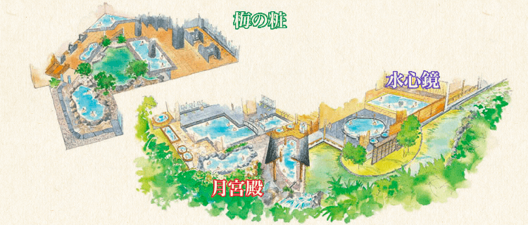 温泉平面図